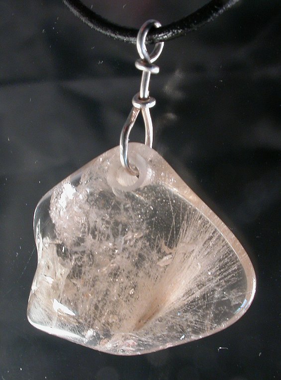 rutillated quartz pendant